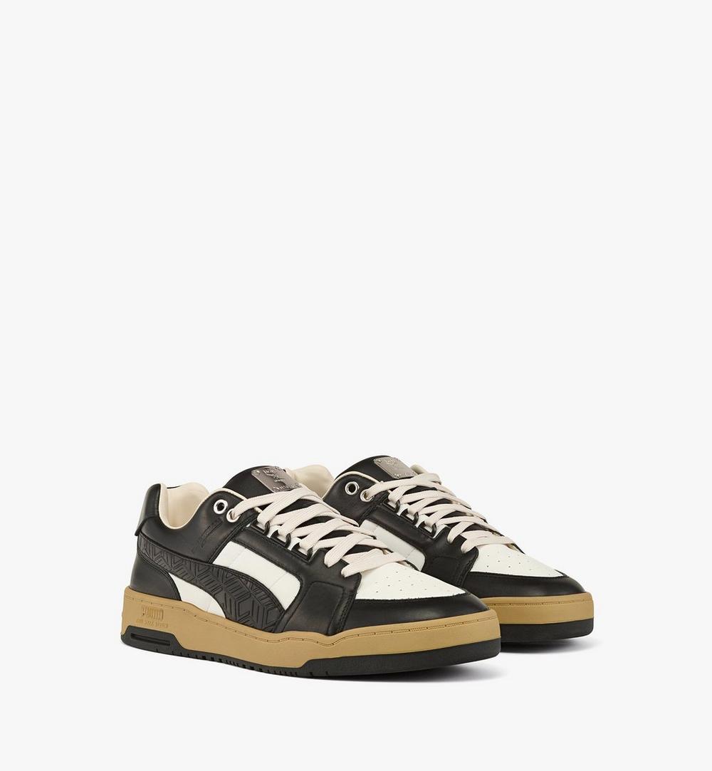 MCM x PUMA Slipstream Sneakers in Cubic Leather 1